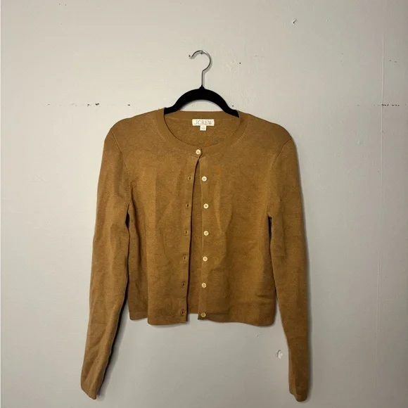 J. Crew Women's Camel button Cardigan - Picture 2 of 6